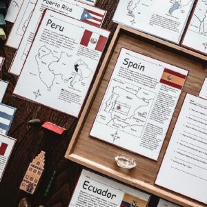 Spanish Speaking Countries Printable Worksheets Bundle
